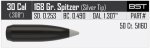 Nosler Ballistic Silvertip 30 (.308") 168 grain