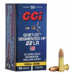 CCI Quiet-22 22LR Segmented HP 40gr