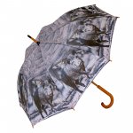 Paraply med vildsvinsmotiv